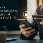 Person using a smartphone and credit card during a secure digital payment transaction, representing the future of card security in the U.S.